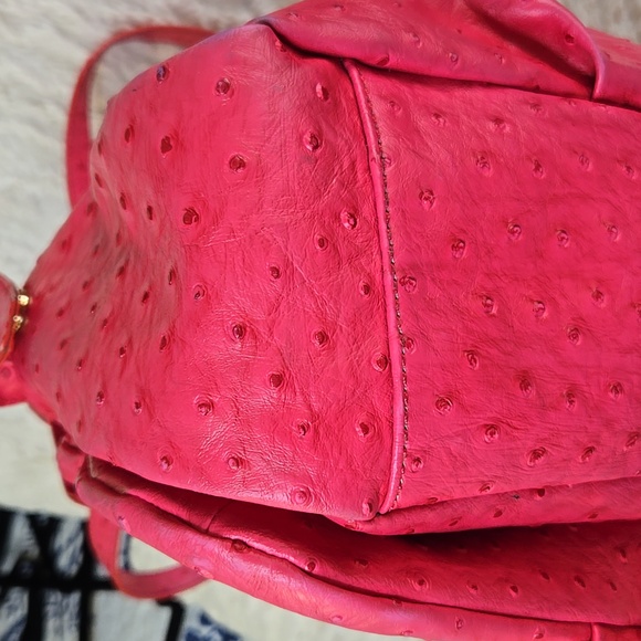 MARC BY MARC JACOBS OSTRICH EMBOSSED PRETTY TOTE BAG - Picture 7 of 14